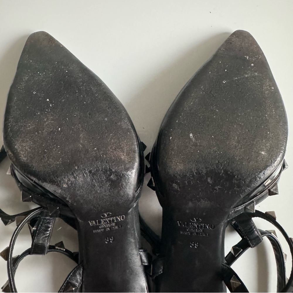 VALENTINO Rockstud Noir Caged 65mm Pumps Black EU 39 EUC - Picture 14 of 16